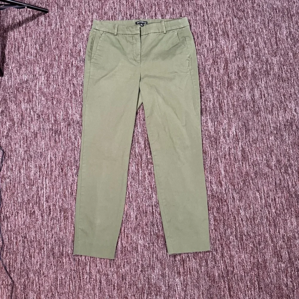 J Crew Mercantile Green Granola Straight Leg Career Chino Pants 4